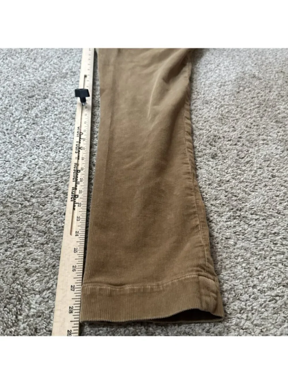 Polo Ralph Lauren Pants Men's Size 31x28 Slim Fit Corduroy Brown Flat Front